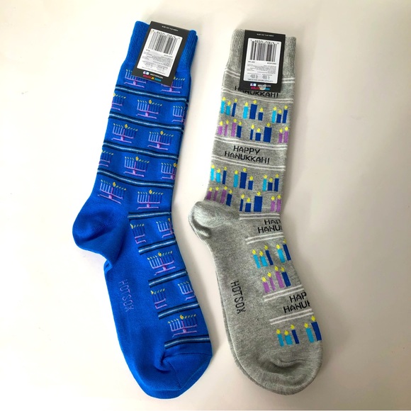 Hot Sox Men’s Happy Hanukkah Socks - 2 pair - Picture 2 of 10